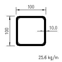 100x100x10.0SHS