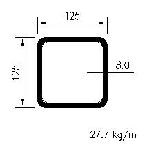 125x125x8.0SHS