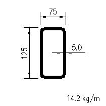 125x75x5.0RHS