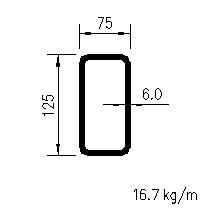 125x75x6.0RHS