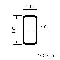 150x100x4.0RHS