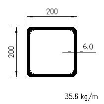 200x200x6.0SHS