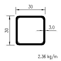 30x30x3.0SHS