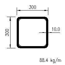 CFSHS 300x300x10.0