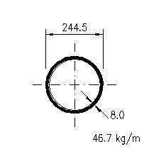 HFCHS 244.5x8.0