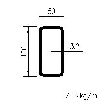 HFRHS 100x50x3.2