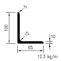 L 100x65x10