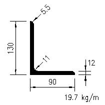 L 130x90x12