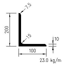 L 200x100x10