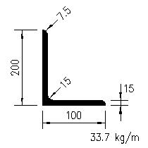 L 200x100x15