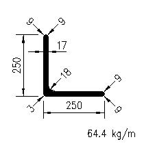 L 250x250x17