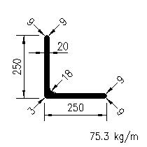 L 250x250x20