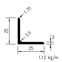 L 25x25x3