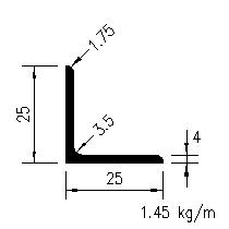 L 25x25x4