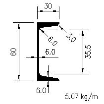 U 60x30x6