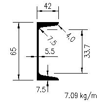 U 65x42x5.5