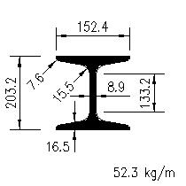 joist 203x152x52