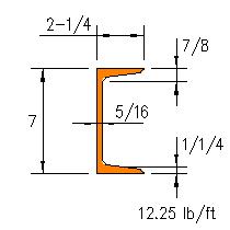 C 7x12.25