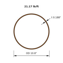 HSS 10.75x0.188