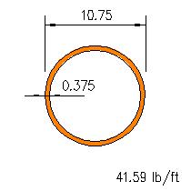 HSS 10.75x0.375