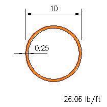 HSS 10x0.250