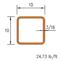 HSS 10x10x0.1875