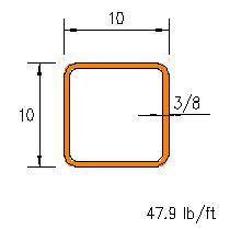 HSS 10x10x0.375