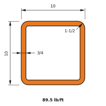 HSS 10x10x0.750
