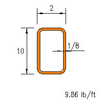 HSS 10x2x0.125