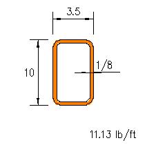 HSS 10x3.5x0.125