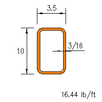 HSS 10x3.5x0.1875