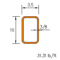 HSS 10x3.5x0.375