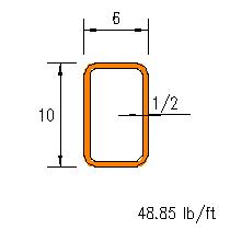 HSS 10x6x0.500