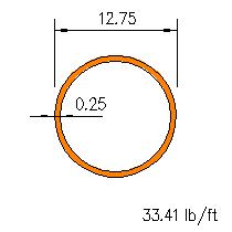 HSS 12.75x0.250