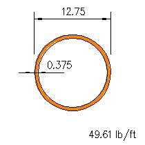 HSS 12.75x0.375