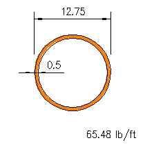 HSS 12.75x0.500