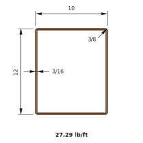 HSS 12x10x0.1875
