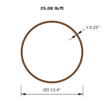 HSS 13.375x0.250