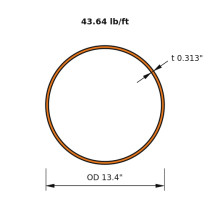 HSS 13.375x0.313