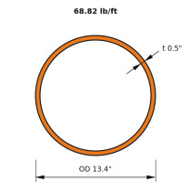 HSS 13.375x0.500