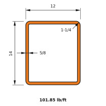 HSS 14x12x0.625