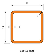 HSS 14x14x1
