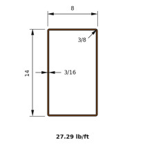 HSS 14x8x0.1875
