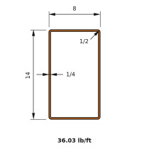 HSS 14x8x0.250