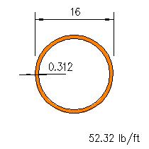 HSS 16x0.312