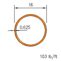 HSS 16x0.625