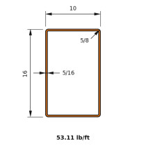 HSS 16x10x0.3125
