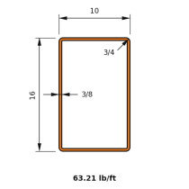 HSS 16x10x0.375