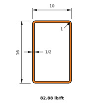 HSS 16x10x0.500
