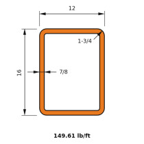 HSS 16x12x0.875